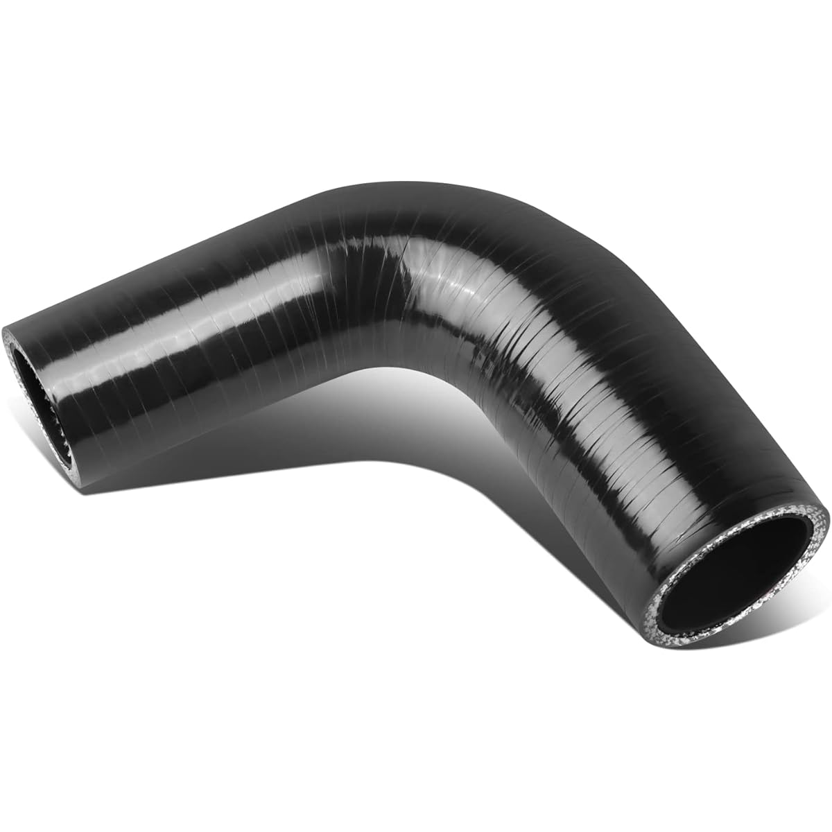 DNA MOTORING SH-1-125-90-BK 1.25 inches 90 degrees Elvo 3 layer Silicon Horse Turbo/Intake Piping for Intake Piping