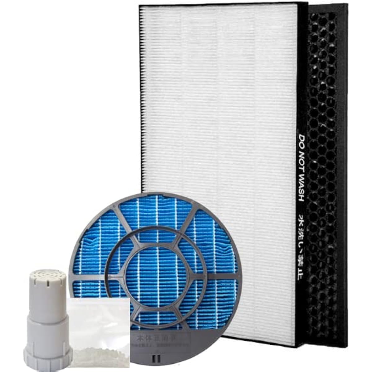 YUKI TRADING Humidifying Filter FZ-Y80MF (with frame) / Dust Collection Filter FZ-BX70HF / Deodorizing Filter FZ-B70DF / Ion Cartridge FZ-AG01K1 / Ion Pellets 5-piece set Humidifying filter compatible with Sharp Air purifier replacement Filter Compatible
