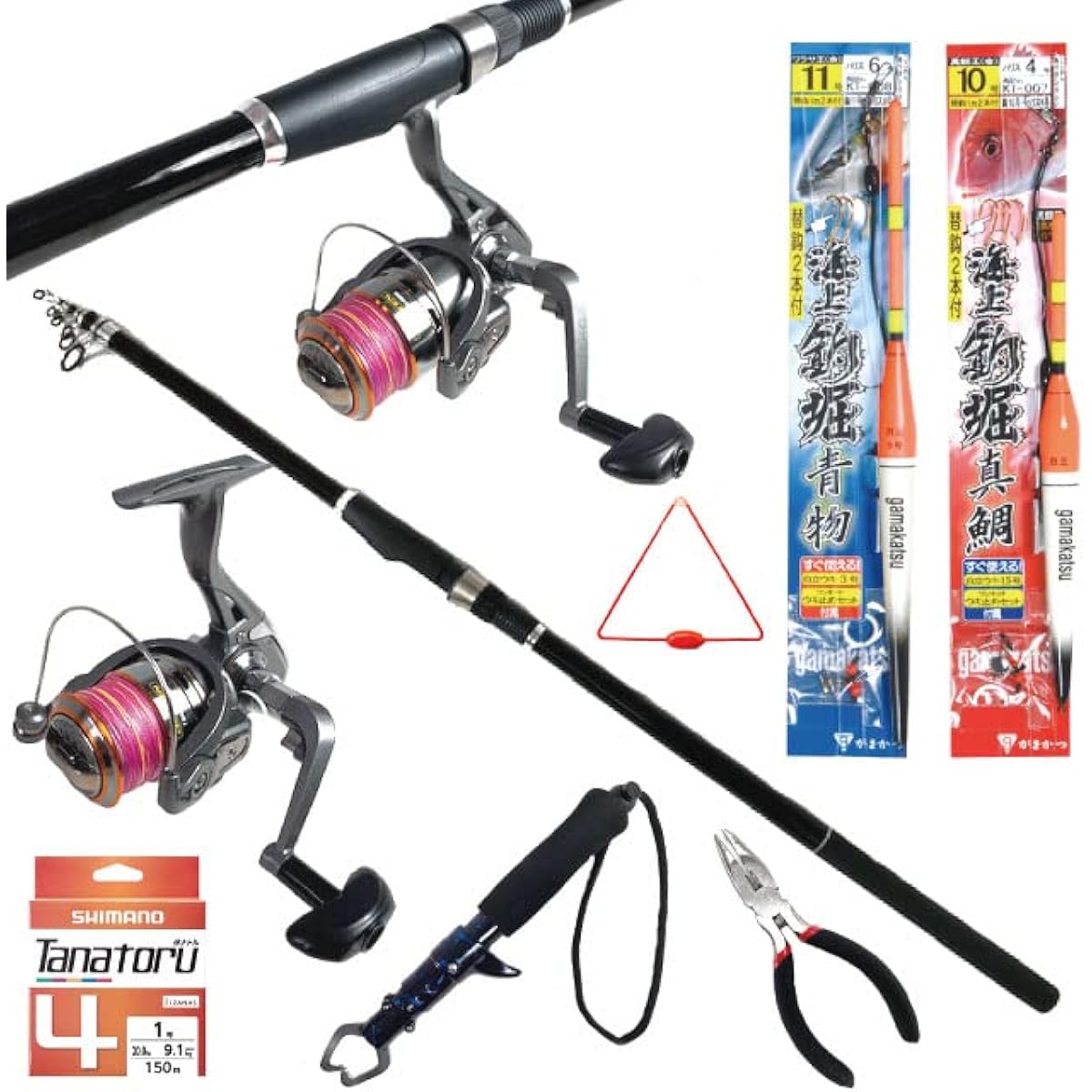 Introduction to marine fishing pond Complete fishing set with line wound (marine fishing rod, marine fishing reel, marine fishing pond device, marine fishing pond beginner)