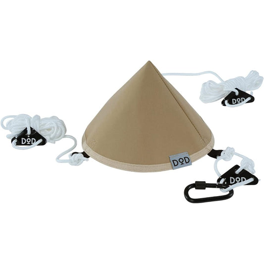 DOD Tongari Hat One Pole Tent Tarp Connection [Carabiner & Rope Included]