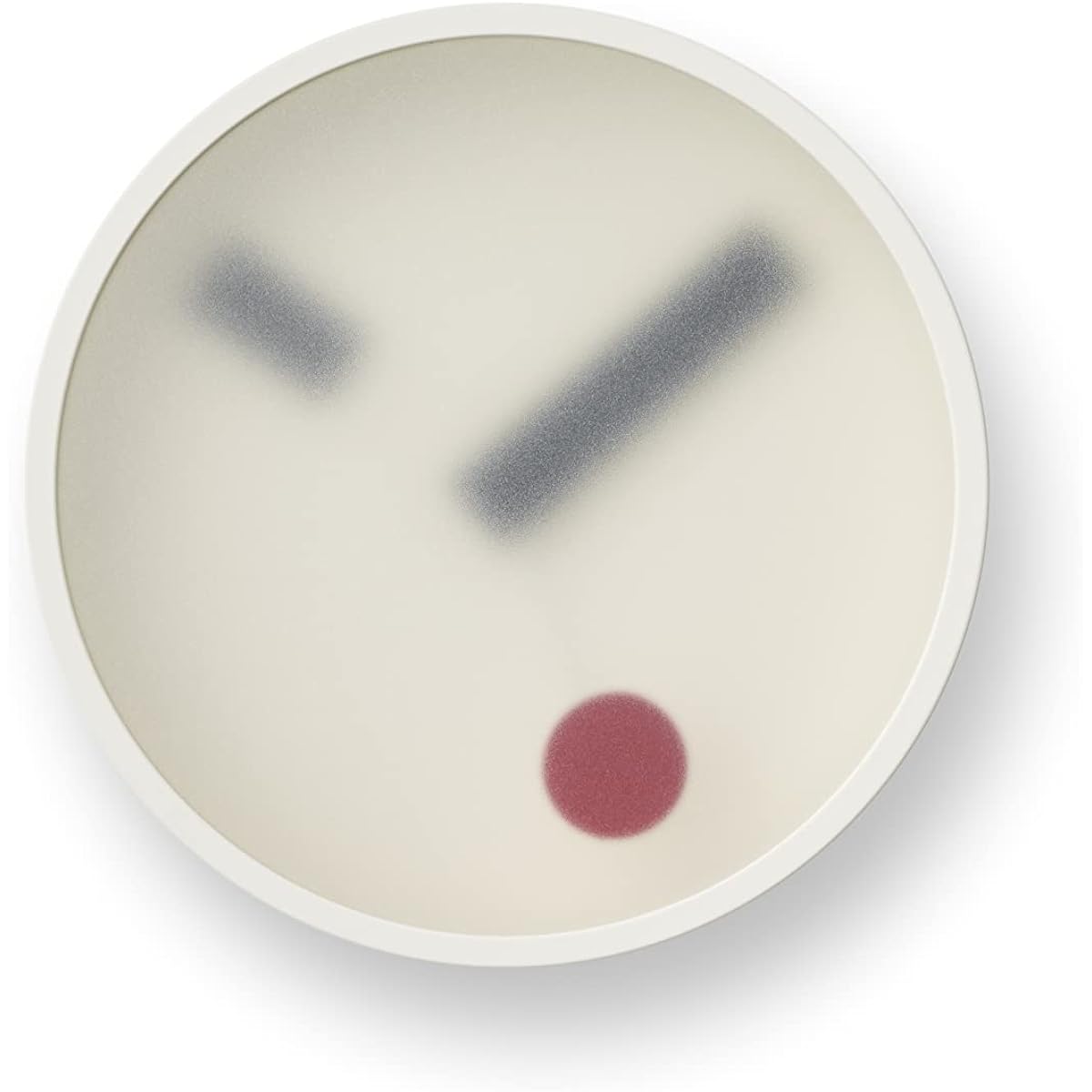 Lemnos Wall Clock Analog Kehai Stucco Aluminum White KM22-01 WH Lemnos Diameter 130 x Thickness 55mm