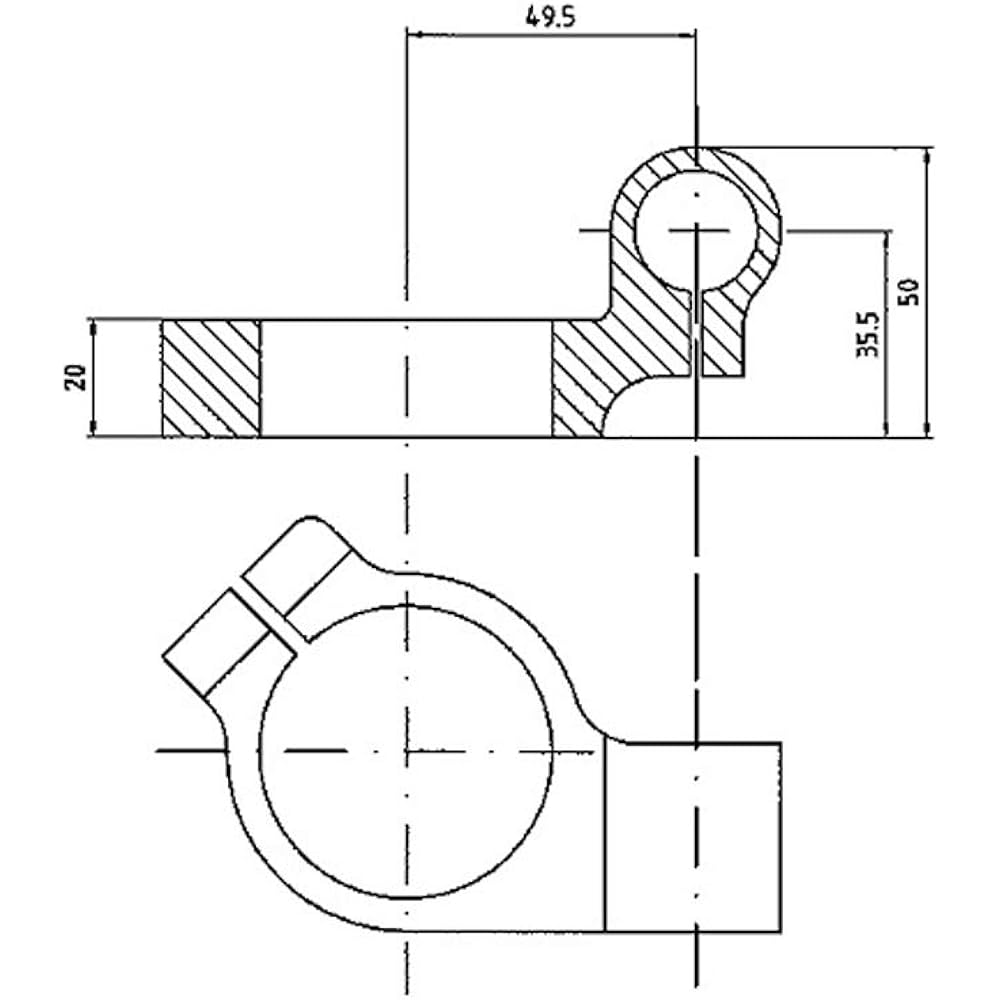 Robby Moto Engineering Aluminum Separate Handle Riser Model Clamp Diameter 41mm Handle Hanging Angle 8 Degrees Black