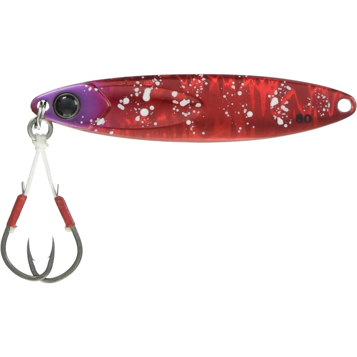 JACKALL Metal Jig Binbin Metal TG Type Slow 80g Red Squid Glow
