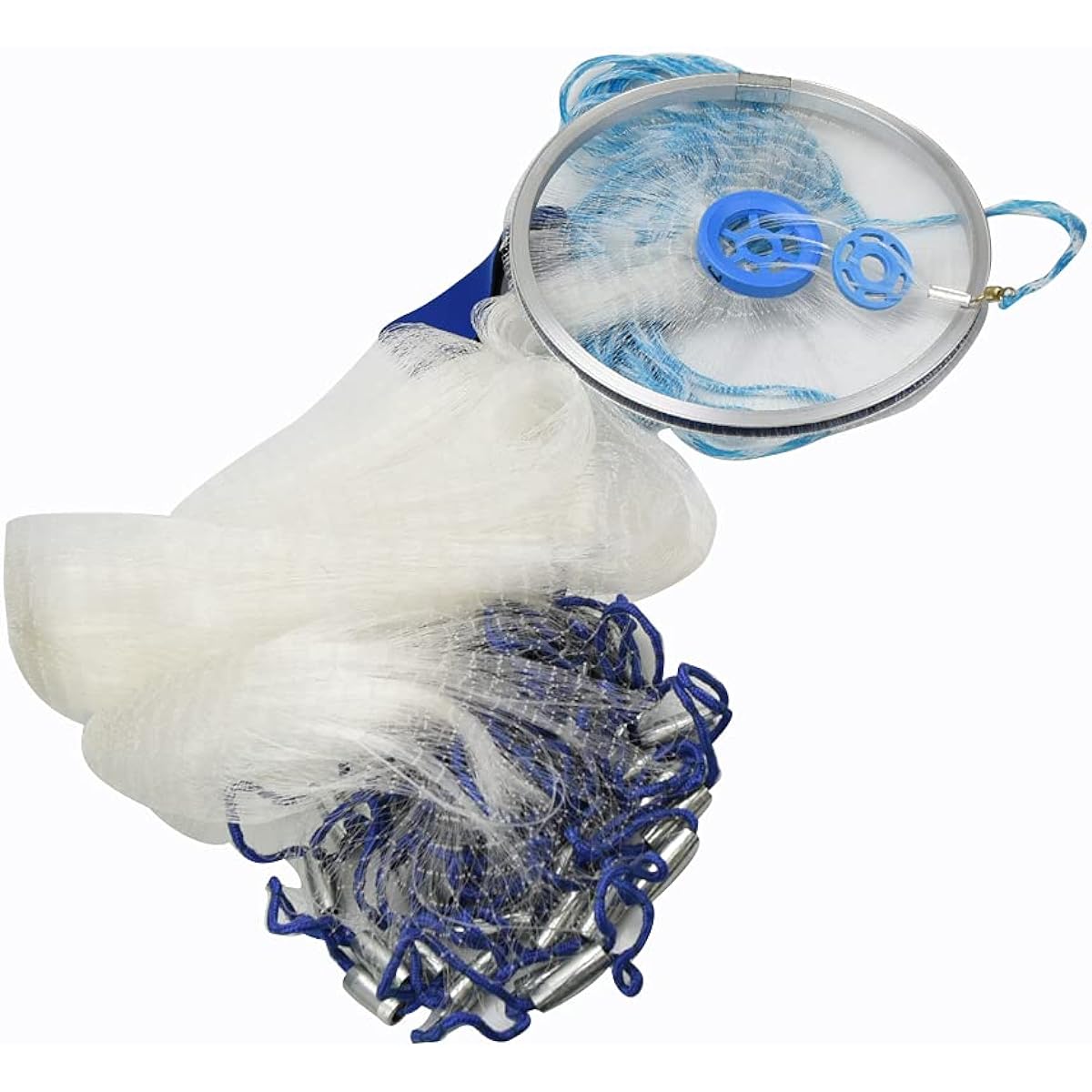 Throwing net, hand-throwing, tackle net, fish catching, fishing net, nylon net, easy to spread, beginners