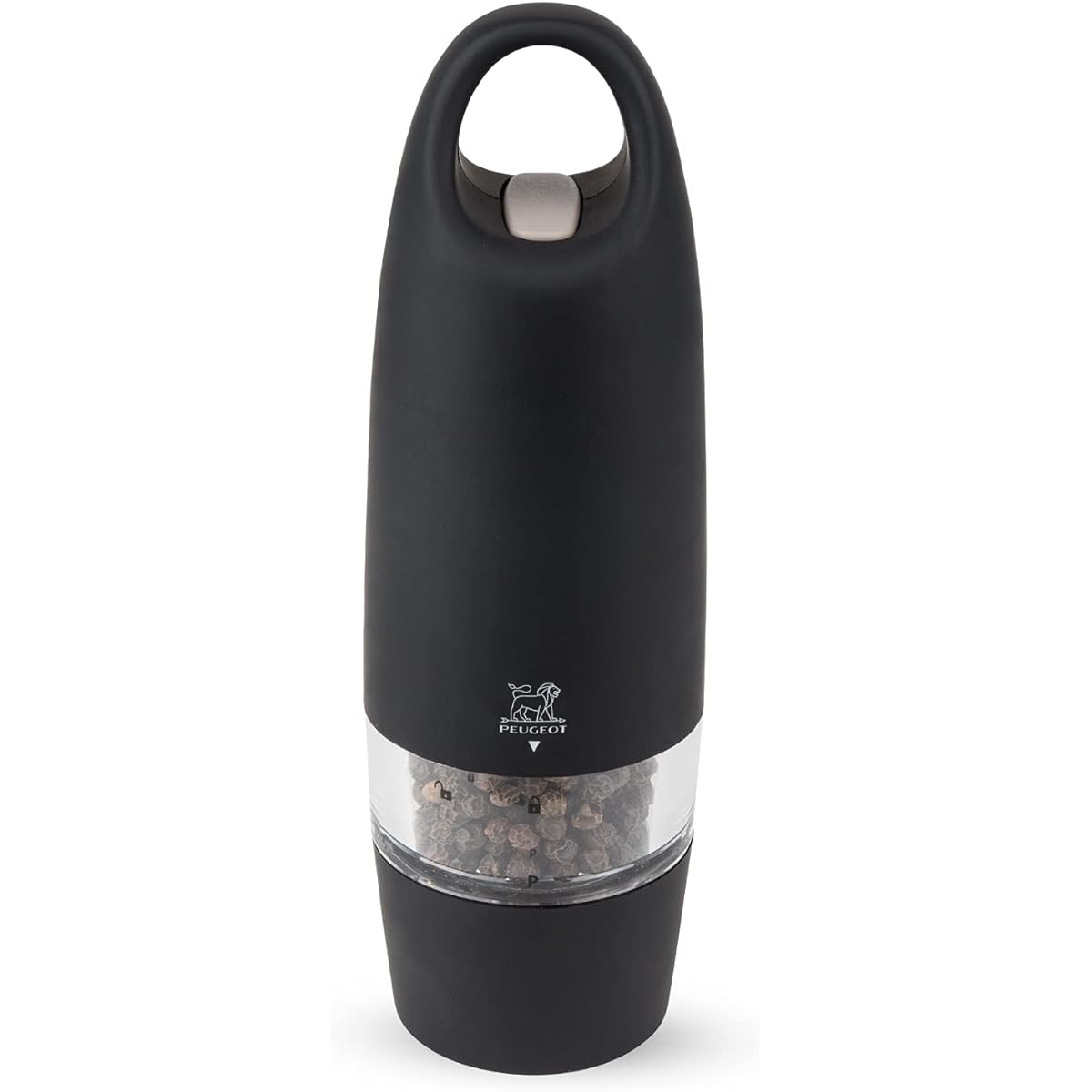 PEUGEOT Mill Electric Pepper Mill Coarseness Adjustment Capacity 15g/18cm Made in France Black Zest 25922
