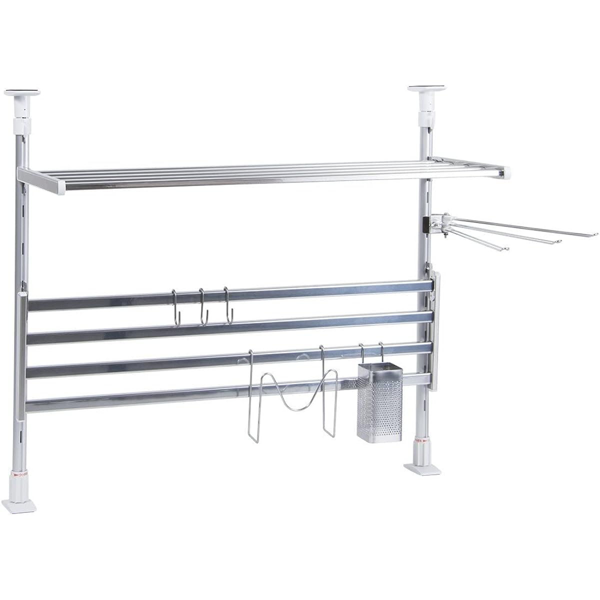 TAKUBO Mizukiri Shelf Series Tension Shelf 2 Tiers Width 60cm Value Set TP2-60K