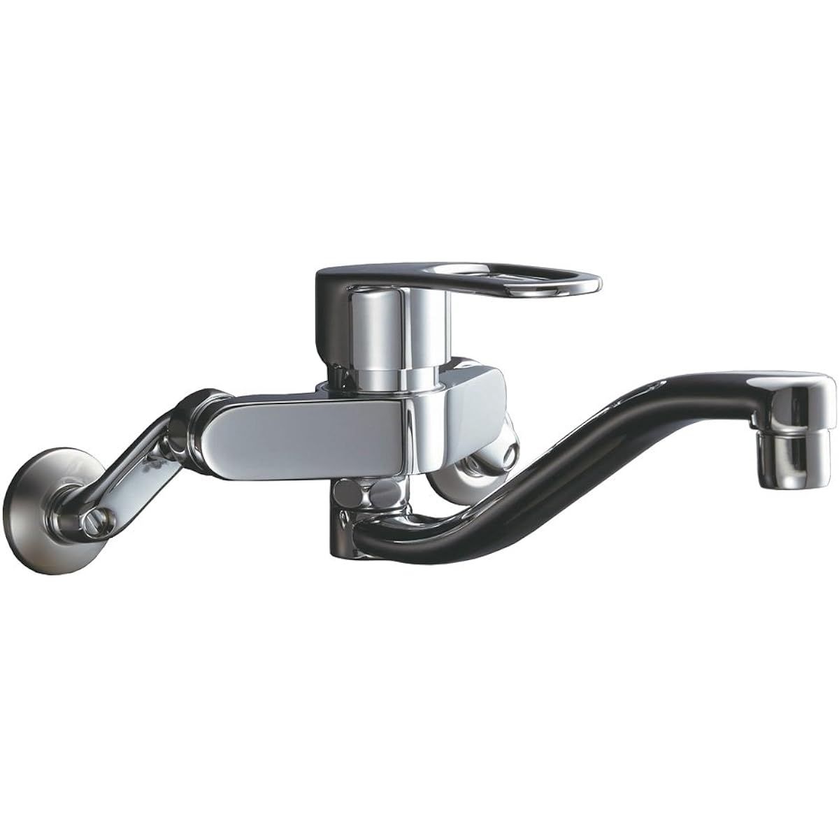 LIXIL INAX Kitchen Wall Mounted Single Lever Mixing Faucet Eco Handle Up Water Outlet 220mm Upward Spout Pipe RSF-863Y