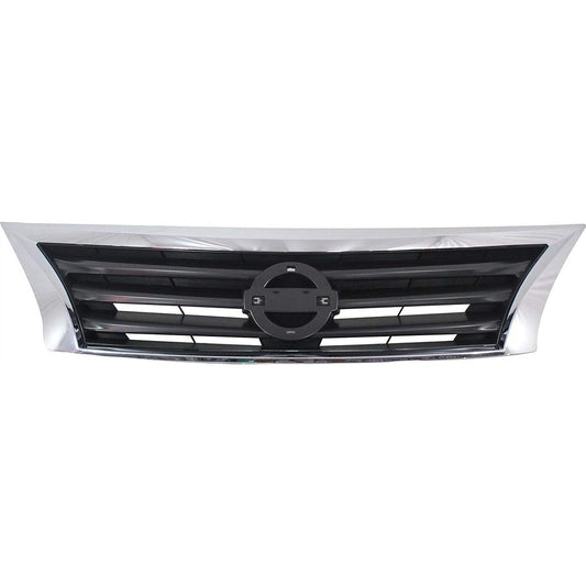 Grillum Sembrit 2013-2015 Nissan Altima Chrome Shell/Black Insert Sedan