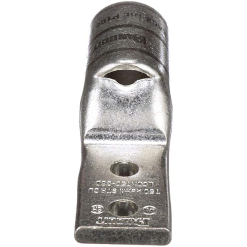 Panduit Domestic Genuine Copper Compression Terminal 2 Holes Standard Barrel with Hole for Confirming Wire Insertion Narrow Mounting Plate 750kcmil Mounting Hole 10.4mm Mounting Hole Spacing 25.4mm Pack of 6 LCDN750-38D-6