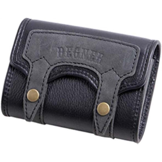 DEGNER Antenna Separated ETC Compatible Vintage Design Leather Combination Leather ETC Case Black SB-91