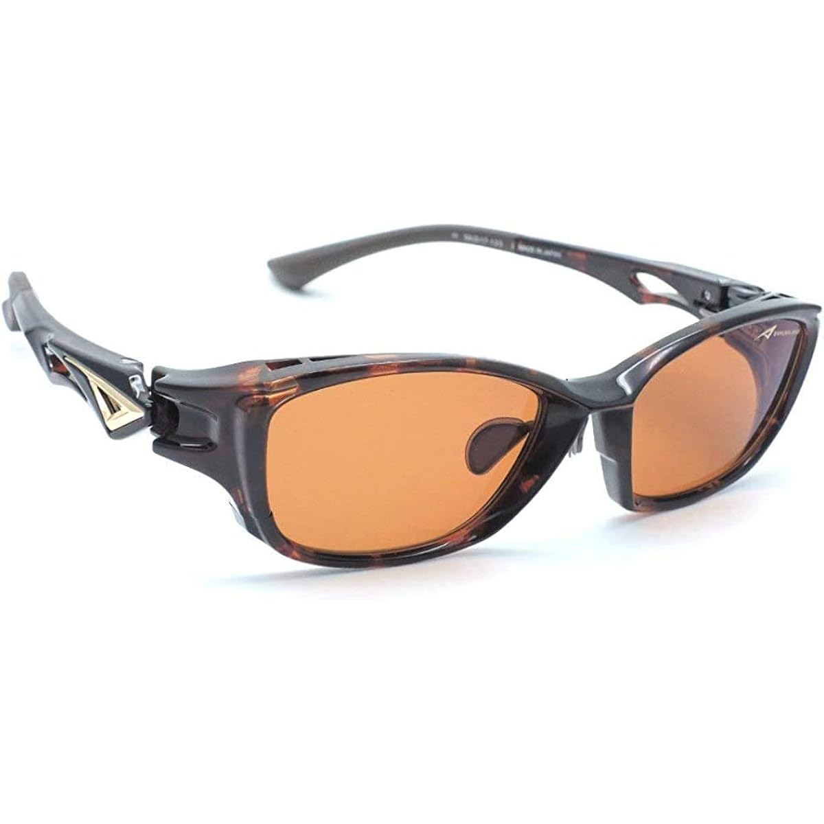 [Kodak LENS × SAMURAI SHO] Polarized Sunglasses FSS-002 Color: 2 (Brown Demi) Fishing Sports Sunglasses Polarized