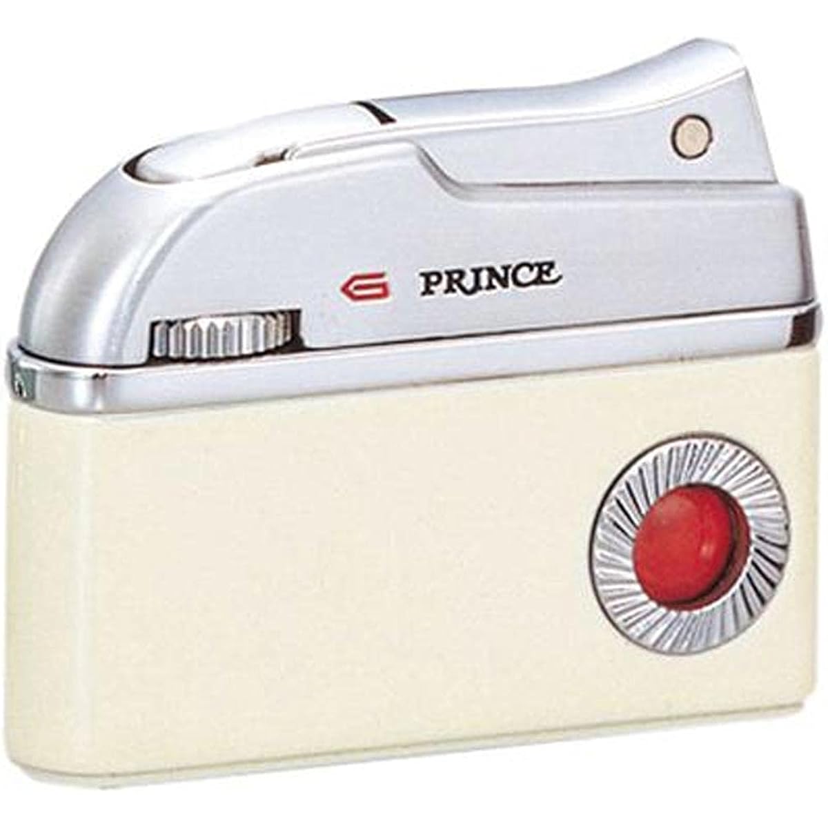 PRINCE Prince Gas Lighter Dolphin Lacquer White