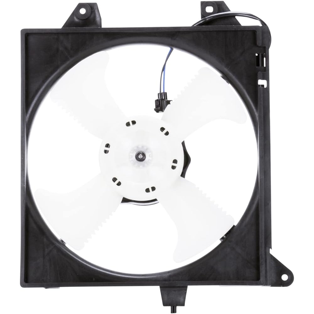TYC 610510 Mitsubishi Lancer replacement condenser cooling fan assembly
