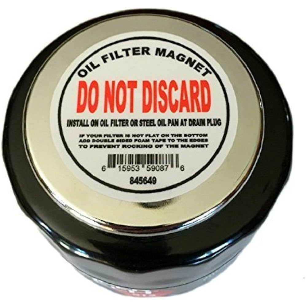 The universal oil filter magnet protects the performance engine. Compatible with most cars and trucks.