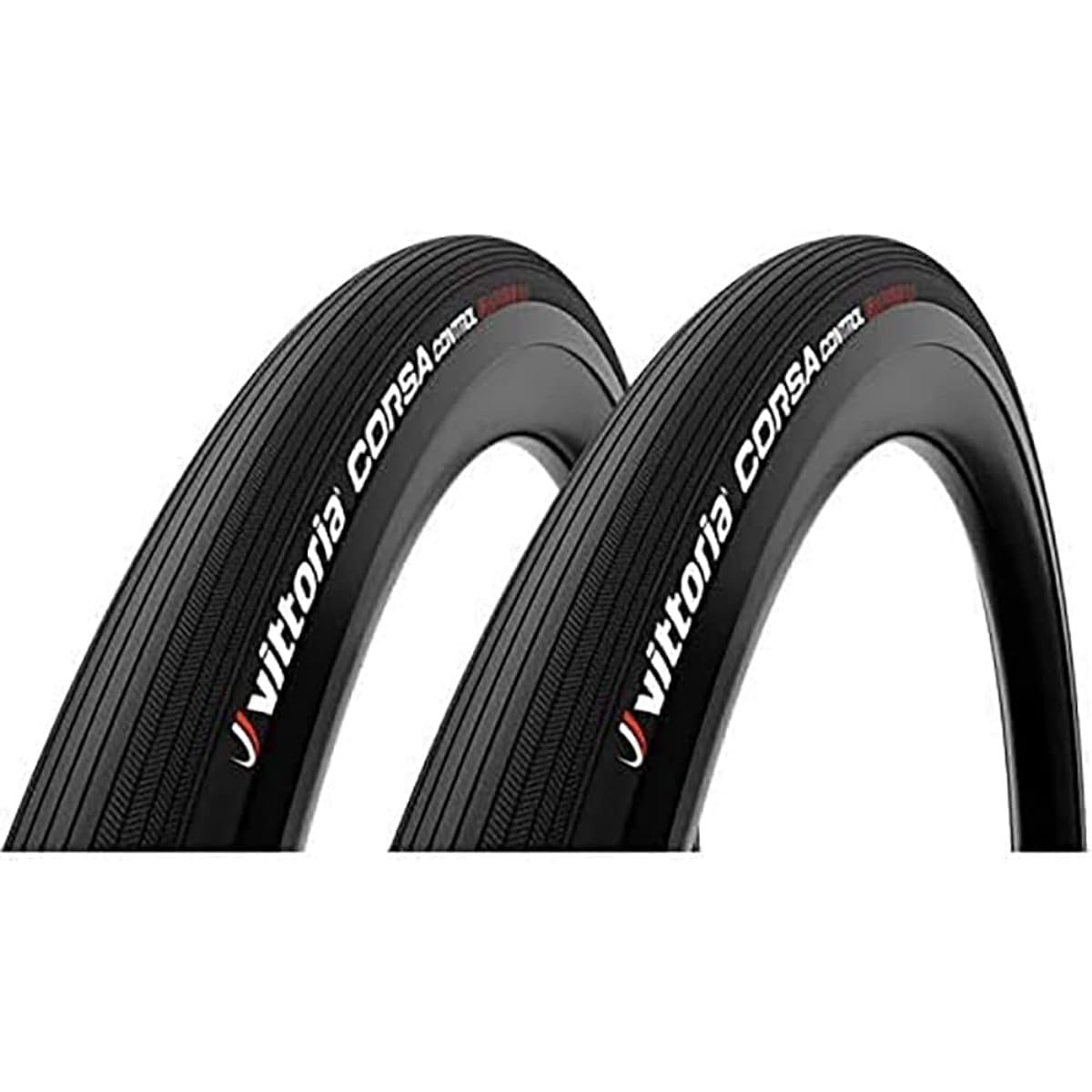 Vittoria CORSA CONTROL CLINCHER G2.0 (Corsa Control Clincher G2.0) Full Black Road Tire Set of 2 [Domestic Authorized Distributor Product] (700 x 28C)