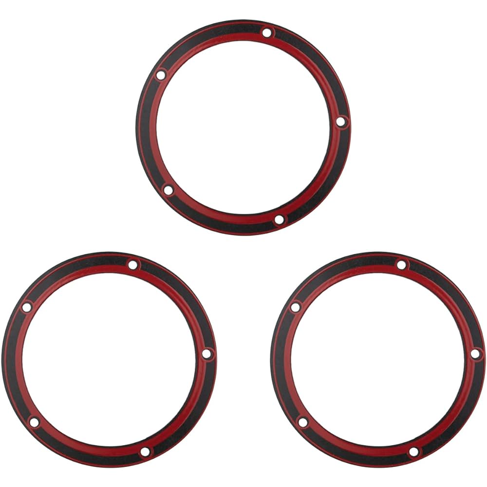 (3pcs) 5 Holes Motorcycle Twin Cam Derby Clutch Cover Gasket 25416-99C Compatible with Harley Derby Softail Touring Dyna Electra Glide Fatboy FXD 1999-2016 Replacement for 25416-99-f 25416-99c