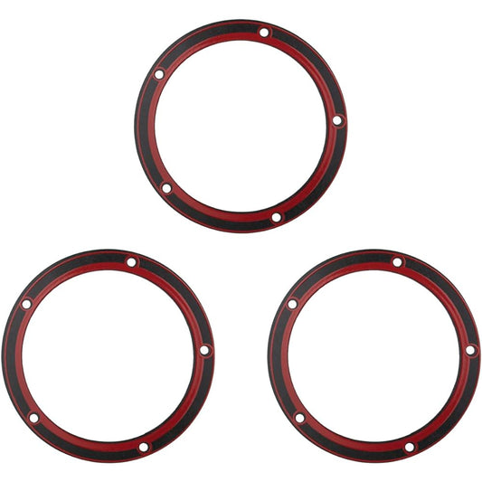 (3pcs) 5 Holes Motorcycle Twin Cam Derby Clutch Cover Gasket 25416-99C Compatible with Harley Derby Softail Touring Dyna Electra Glide Fatboy FXD 1999-2016 Replacement for 25416-99-f 25416-99c