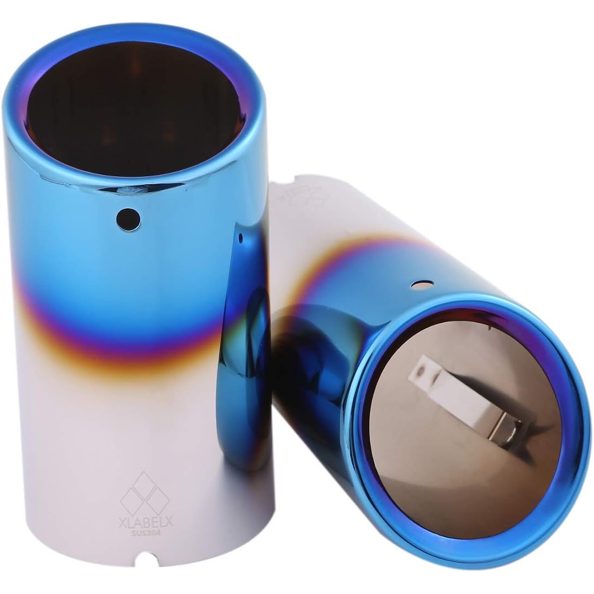 Mazda Roadster Muffler Cutter Tailpipe Finisher Titanium Blue