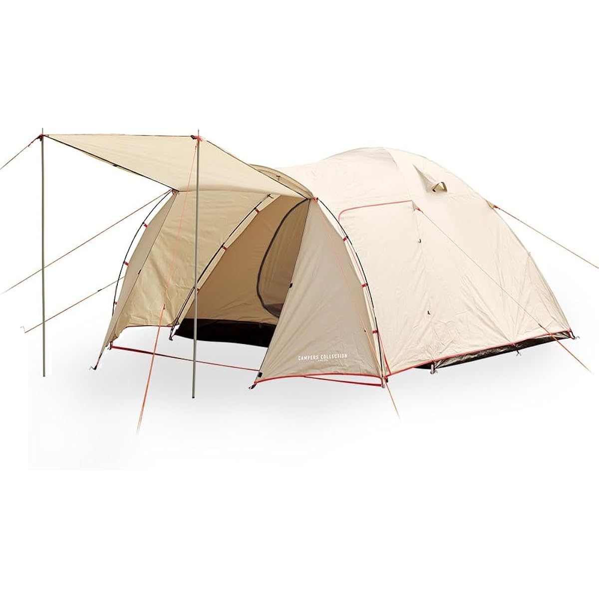 [Yamazen] Campers Collection Canopy Tent (for 4-5 people) Spacious and comfortable Equipped with a tarp function Mesh screen specification for insect repellent LPR-5UV(BE)