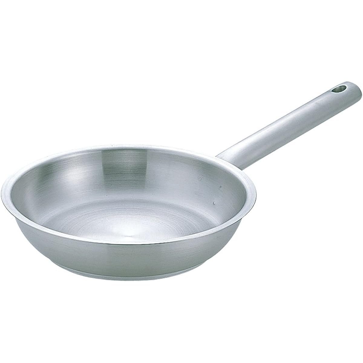 Endo Shoji TKG Stainless Steel Frying Pan 28cm Outer Diameter x Depth (mm) 300 x 50 Bottom Diameter (mm) 221 Mass (kg) 2.00 IH/Gas Fire Compatible Made of aluminum with high thermal conductivity and stainless steel with high heat retention Sandwiched thr
