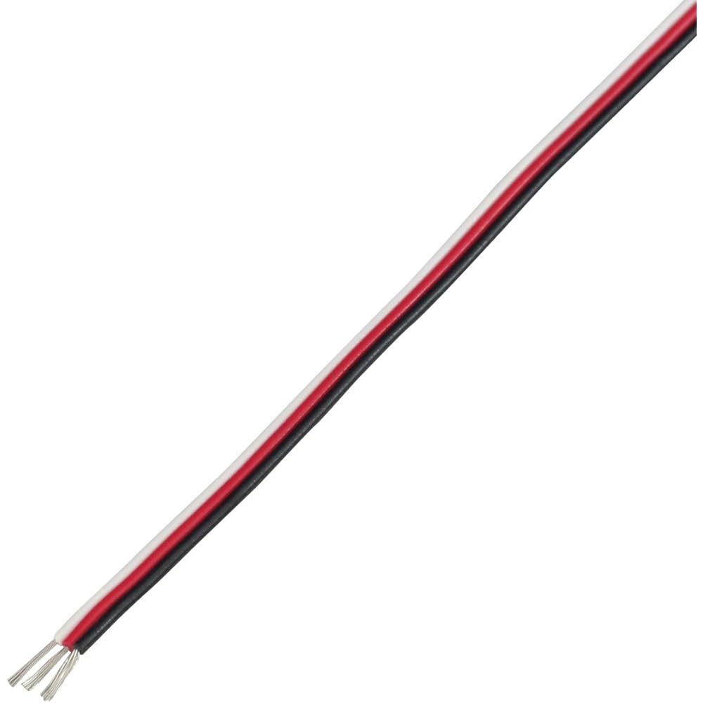 Kyowa Harmonet Small Diameter 3-core Parallel Wire KFC 0.1SQX3C Reel Winding 100m White/Red/Black