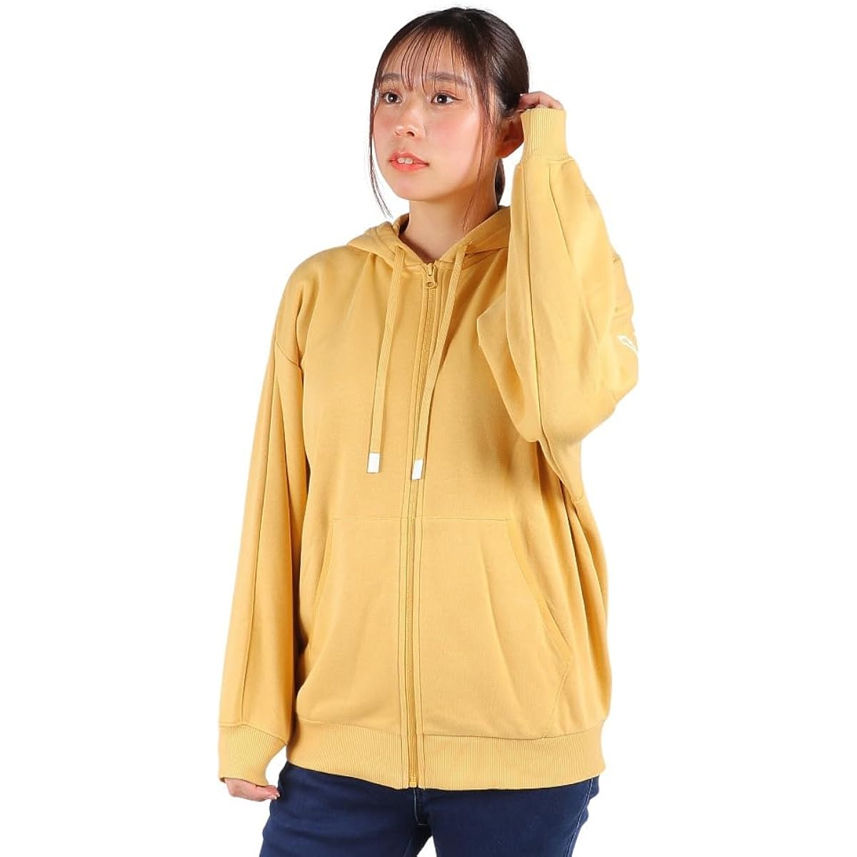 Adidas JSY18/IEH71 Women's Sweat Hoodie Warding Loose Fit Fleece Full Zip Parka