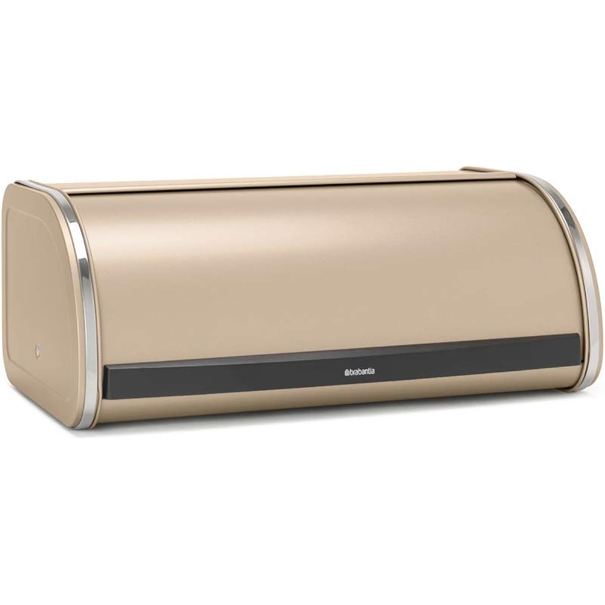 Brabantia Bread Bin Roll Top Bread, Condiments, Snacks Storage Made in Belgium Champagne 304804