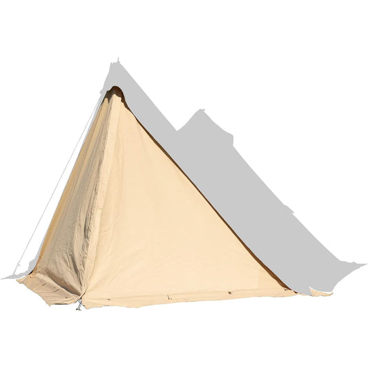 BUNDOK Solo Teepee 1 TC BDK-75TC [For 1 Person] Khaki Color One Pole Tent Blend Cotton Full Close Skirt Roll Up Type/Front Wall