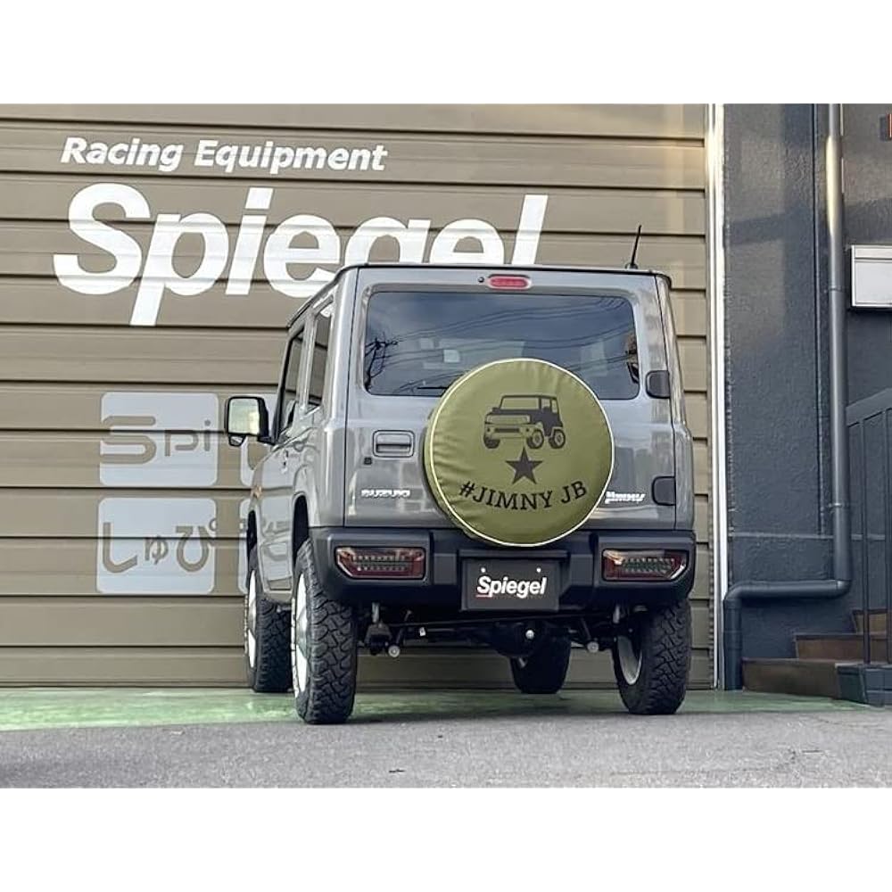 Spiegel Tire Cover Jimny JB23W JB64W Hashtag Jimny Khaki Spare Tire Cover Suzuki
