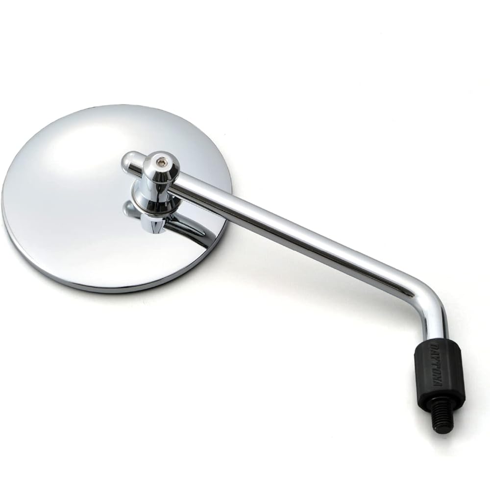 Daytona High Visibility Mirror, Motorcycle Mirror, 1 on each side, Common to both left and right sides, 10mm positive thread, Compliant with new safety standards, Round/Low, Chrome plated 98791