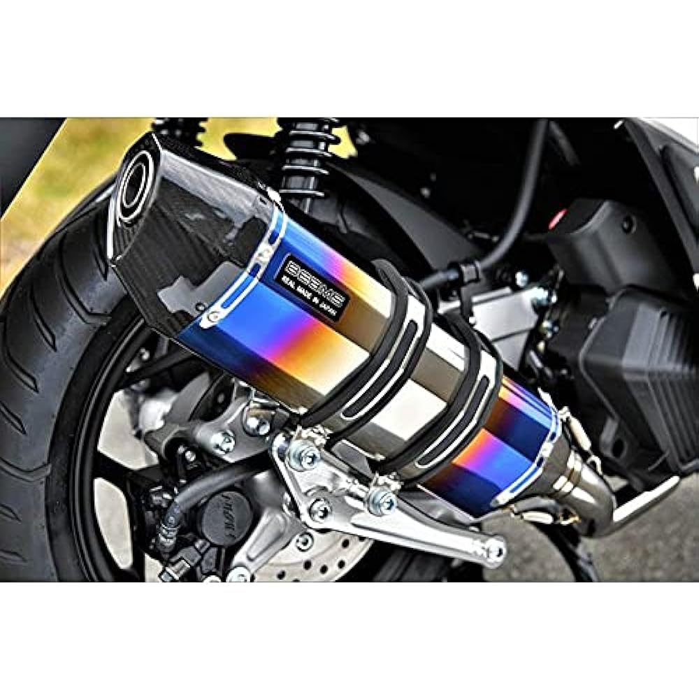 BEAMS Bike Muffler PCX160 21~2BK-KF47 CORSA-EVO2 Heat Titanium Silencer JMCA G196-65-001