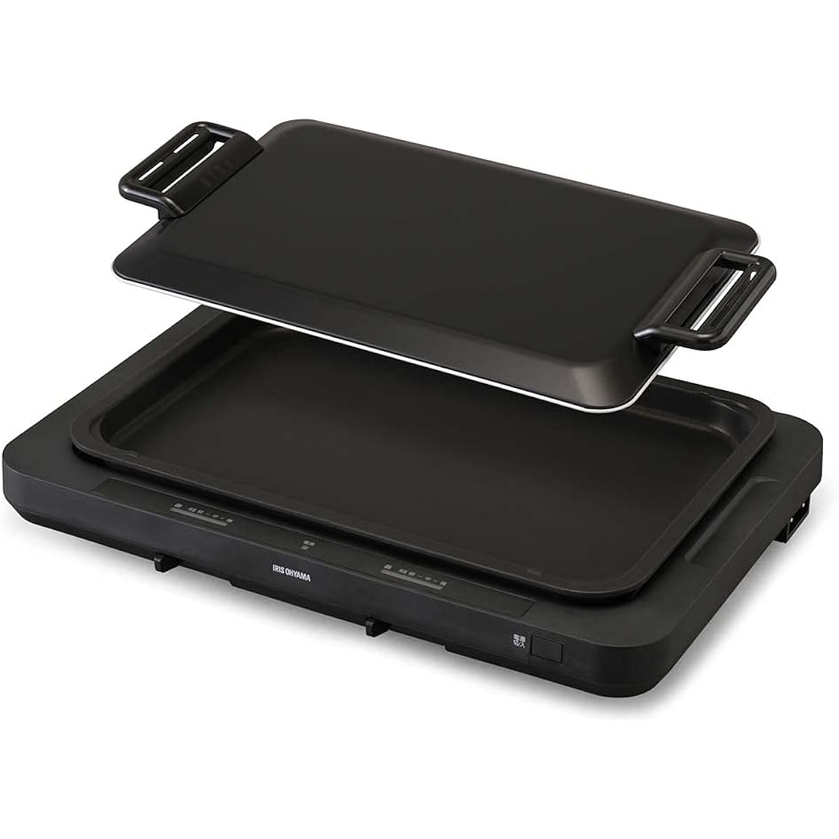 Iris Ohyama 1 left and right temperature control hot plate WHP-021-B Black