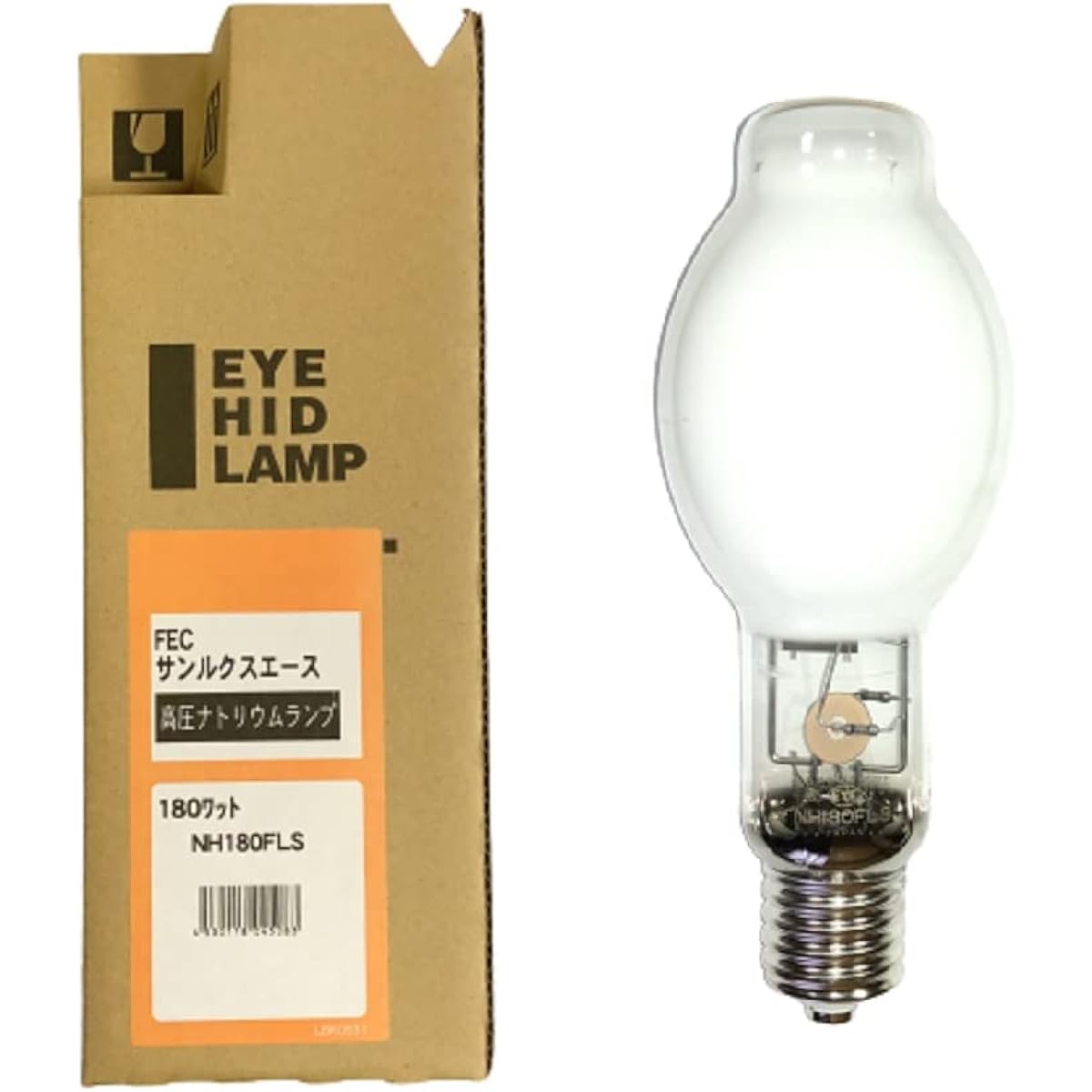 Iwasaki High Pressure Sodium Lamp FEC Sunlux Ace NH180FLS