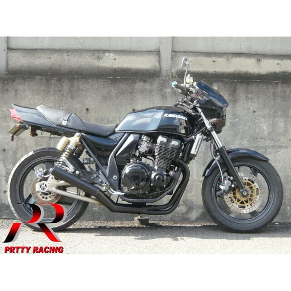 ZRX400/2 ~ 97 Short Tube 70π Muffler, Black, Flange Included