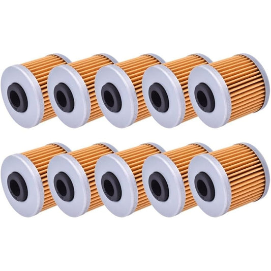 Bike Oil Filter Kymco Scooter 125 200i 300i 350i Downtown 125i 150 200i 300i People GT ie 125 K-XCT Super Dink 09-17 (Color : 10pcs Red)