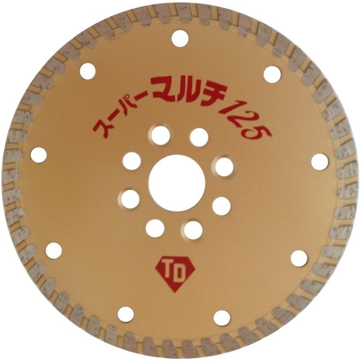 Taiho Diamond Flange Diamond Cutter "Super Multi" Rim Type 125mm Replacement Blade