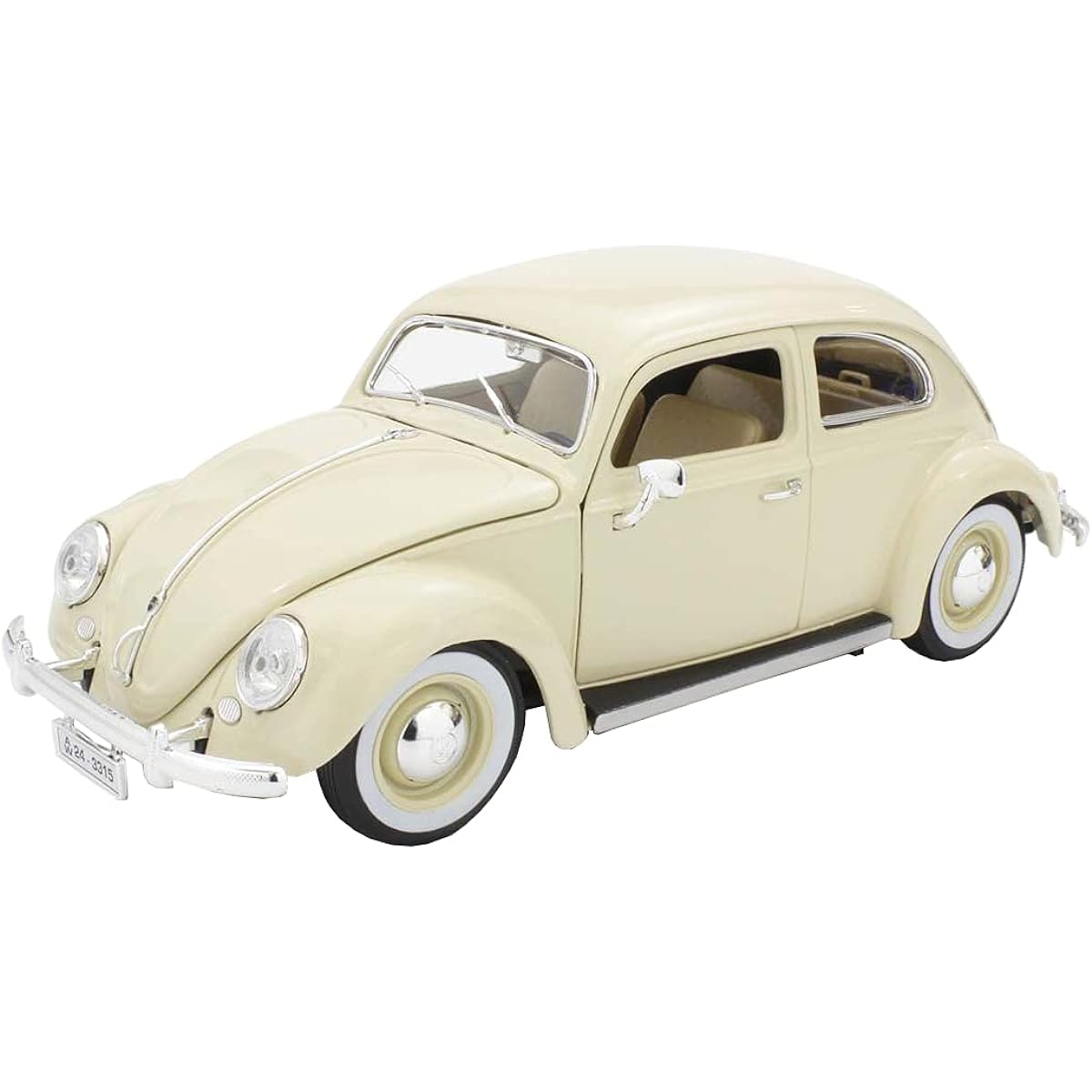 Bburago 1/18 VW Beetle 1955 Beige Finished Product BUR12029BE