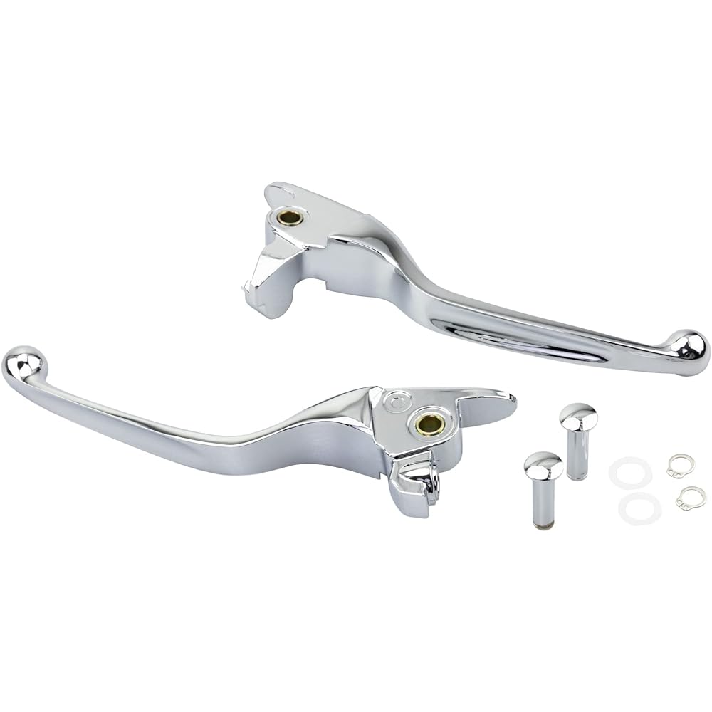 Kijima Slim Lever Left and Right Set Aluminum Die Cast Chrome Plated Harley Touring Model ('17-'20) HD-04258