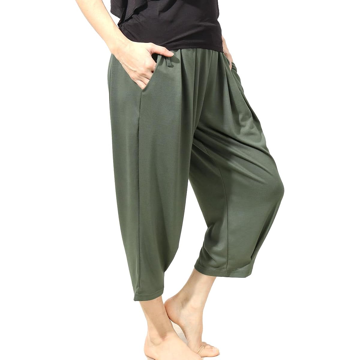 [Pane(t) one] Yoga Wear Pants, Tencel Drape Pants, Women's Yoga Pants, Home Yoga