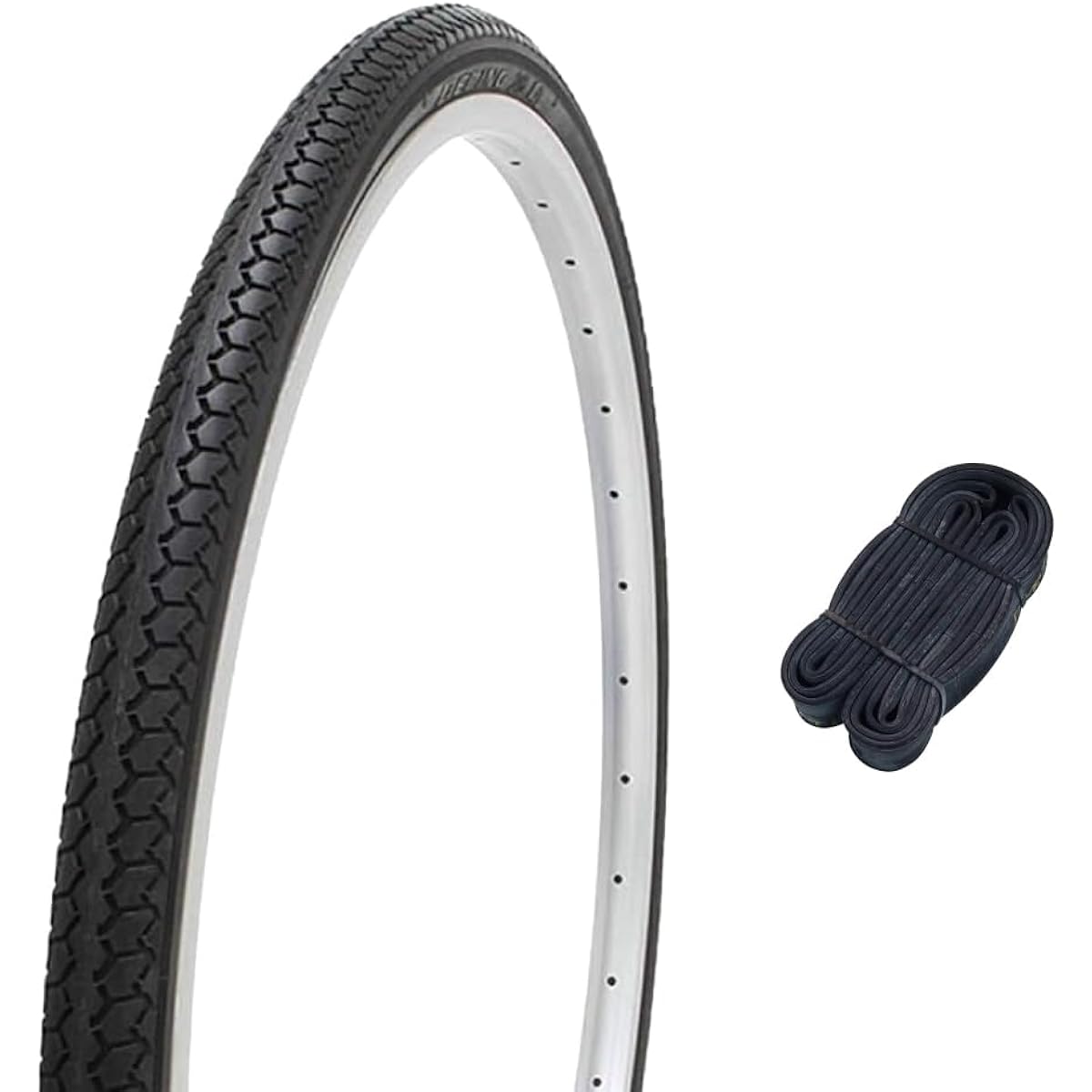 Shinko 27 inch bicycle tire tube set DEMING L/L 27×1 3/8 black W/O SR078 61107