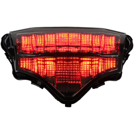 Integrated sequential LED tail tail lit Smoke lens 2004-2009 For YAMAHA FZ6