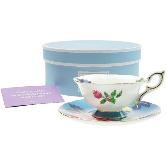 Wedgwood Wanderlust Sapphire Garden Tea Cup Saucer [Parallel Import]