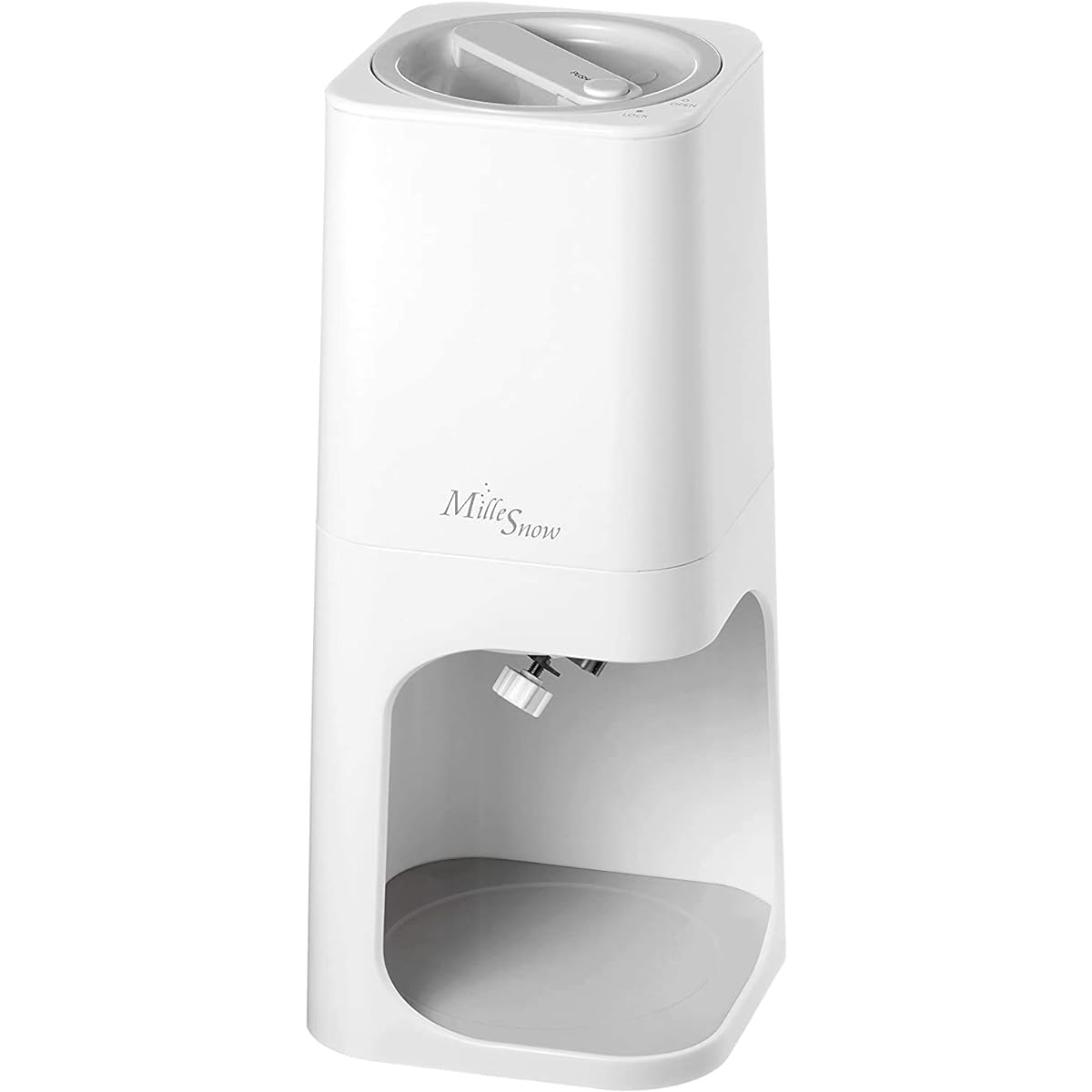 [Yamazen] Electric Shaved Ice Machine Fluffy Mille Snow Shaved Ice Machine Arranged Recipe Book Included YSIA-F25(W) [1 Year Manufacturer Warranty] White