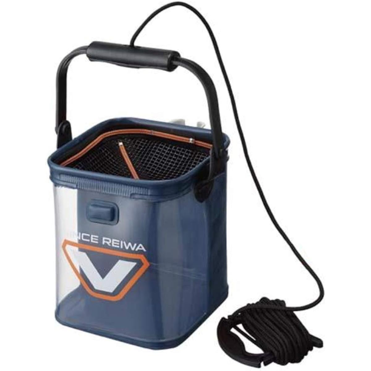 VICEO Rod Holder See-Through Live Bucket 21cm
