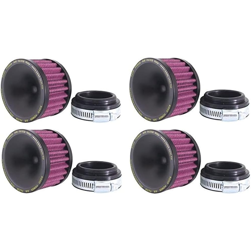 KOSO Power Filter (Round) φ55 x 4 Piece Set Zephyr 1100 GPZ900R ZRX1200R ZRX1100 Z1000J XJR1300 Z-1R Round Power Filter KOSO-round55-4