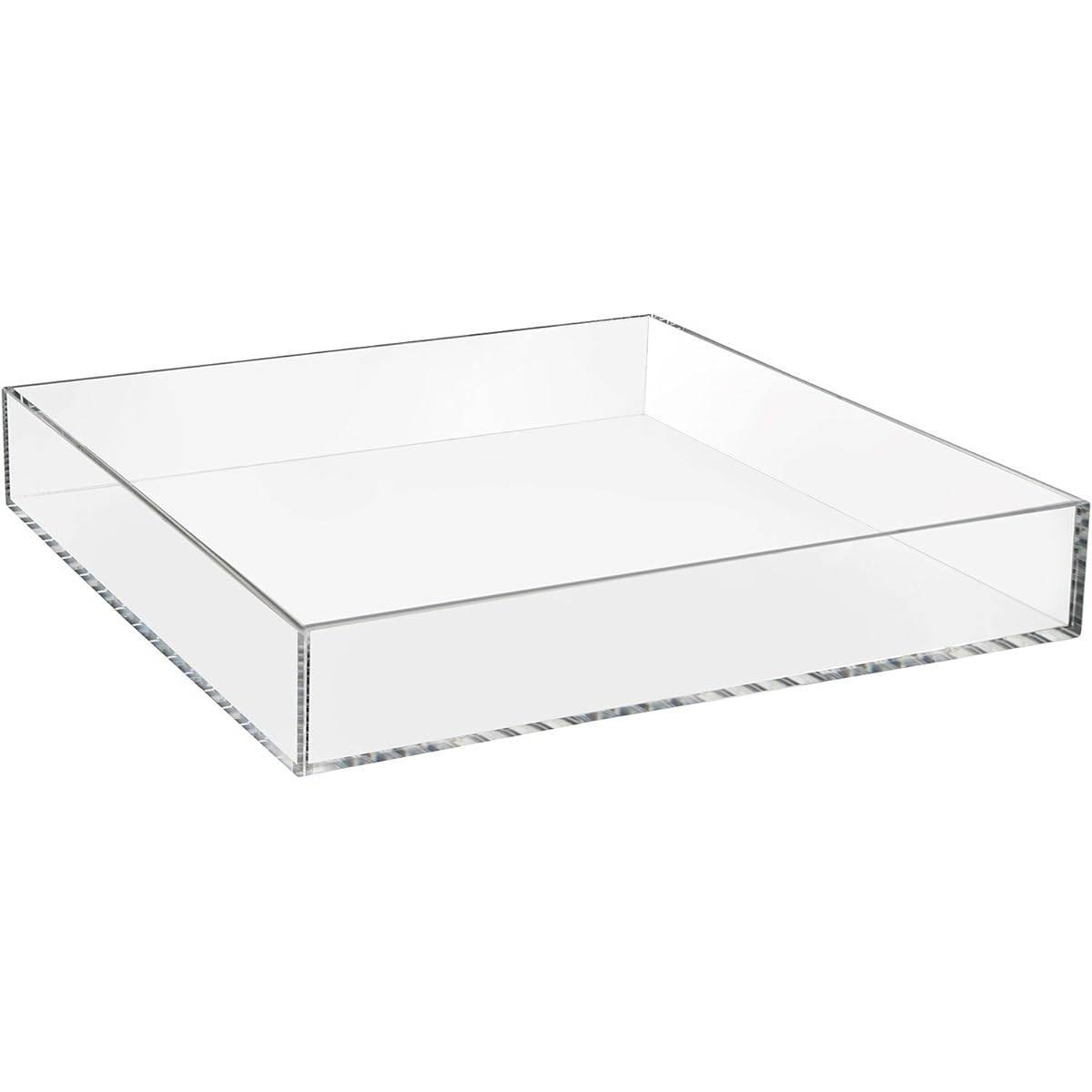 Suntory Marketing Champagne Tower Stand for 3 and 4 Tiers Square Clear Approx. Width 36 x Depth 36 x Height 6 cm x Thickness 5 mm 163-60
