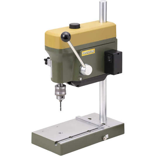 PROXXON Table Drill Small Tabletop Drilling Machine [3-speed belt speed, drilling up to 0.8~6.0mm] No.28128