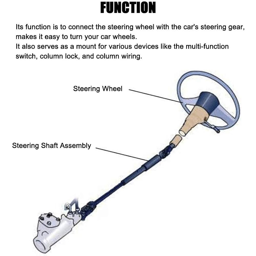 A Abigail 8L3Z-3B676-B 8L3Z3B676b With a lower intermediate steering shaft steering column, with U-joint coupler, 2004-2 Ford F150 2006-2008 Compatible with Linkan Mark LT A56303SC