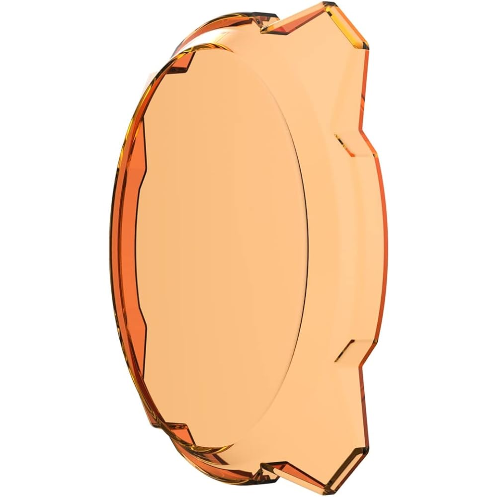 KC HILITES 5112 Gravity LED PRO6 Light Shield Cover 6 inch Amber Gravity LED PRO6 Light Shield cover