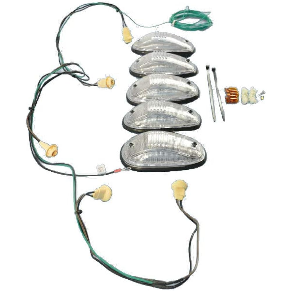 Dodge Lamb 1500 2500 3500 Roof Cab Clear Ramp Light Kit Mopar OEM